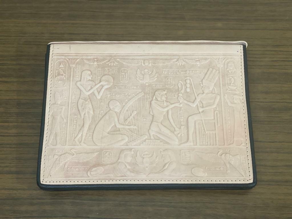 Egyptian Real Leather Women Bag with Embossed Design