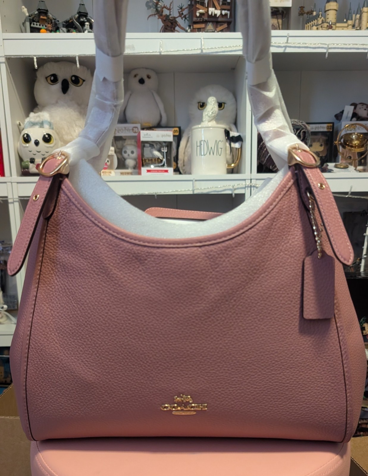 Title:NWT Coach Erin Shoulder Bag – Im/Peony Pink Leather – Style CAQ86