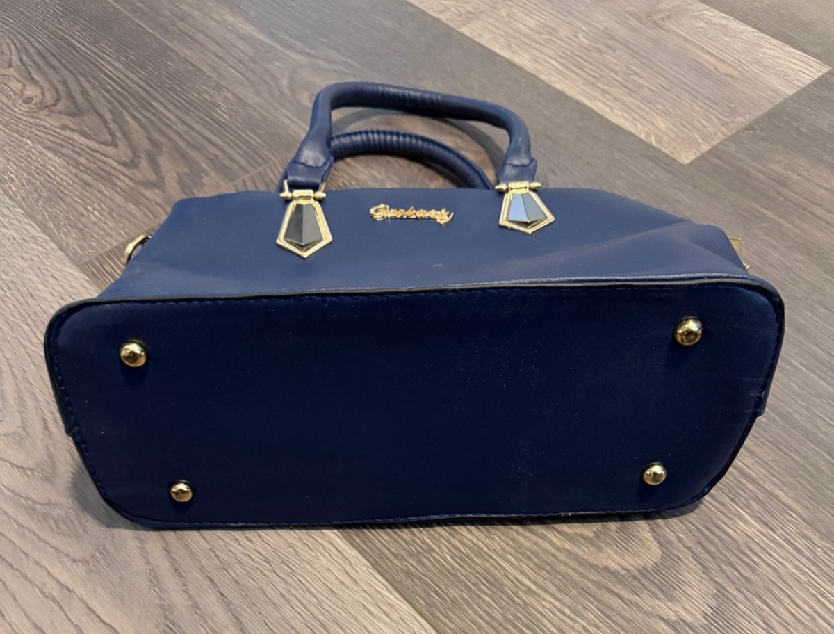 Designer Women’s Ganbaoty Blue Crossbody/Top Handle Bag Purse – FREE SHIPPING