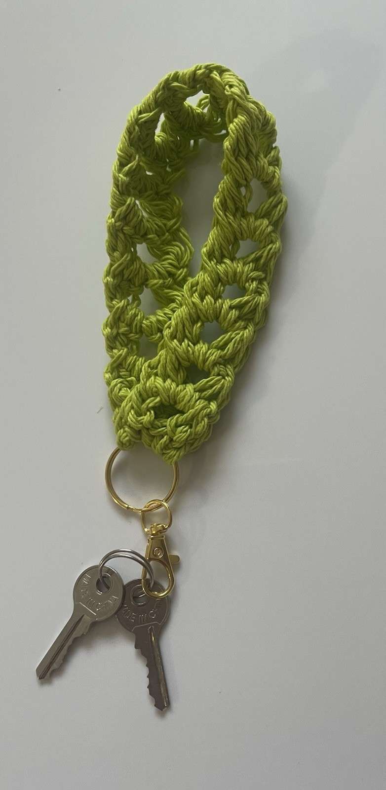 3 Piece Hand Crochet Zipper PhoneBag-Detachable Key Chain/Wristlet