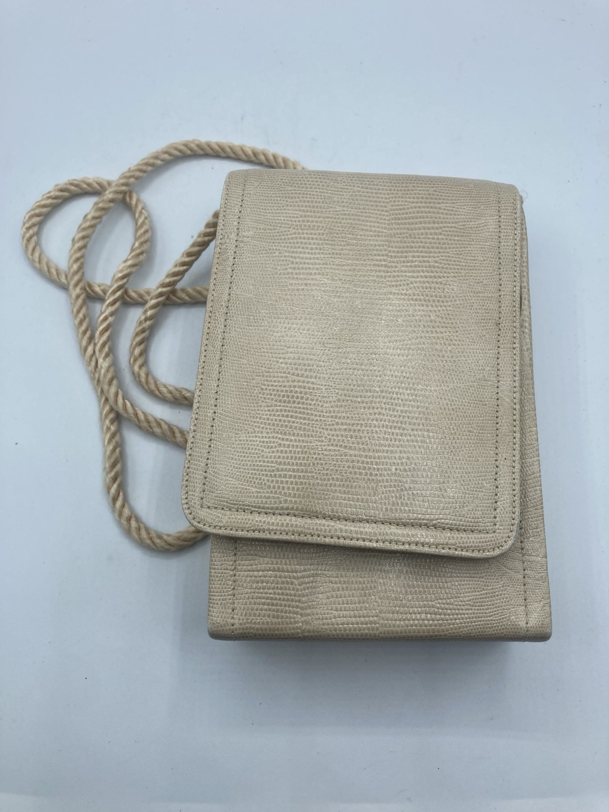 Robert Bestien Ivory Cream Bag Vintage VTG Crossbody CLEAN EUC SEE PHOTOS
