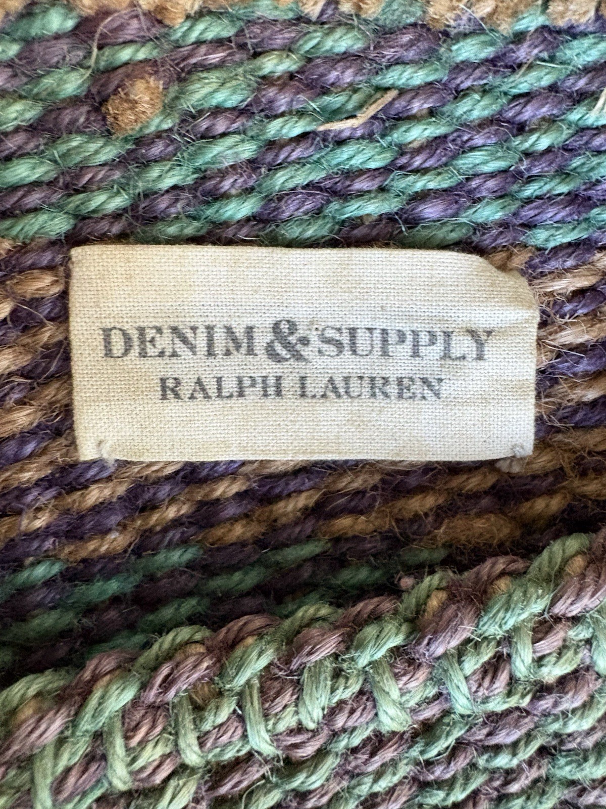 Ralph Lauren Denim & Supply Woven Straw Handbag