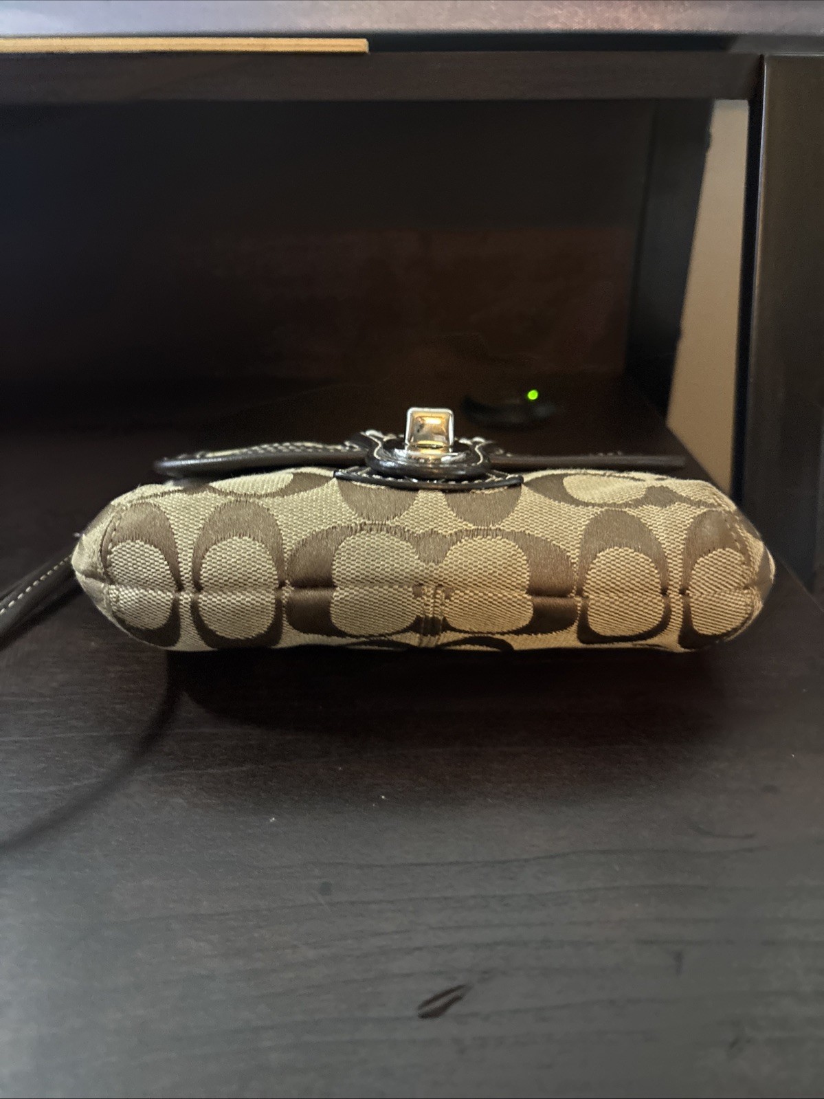 Coach Legacy Signature Flap Wristlet