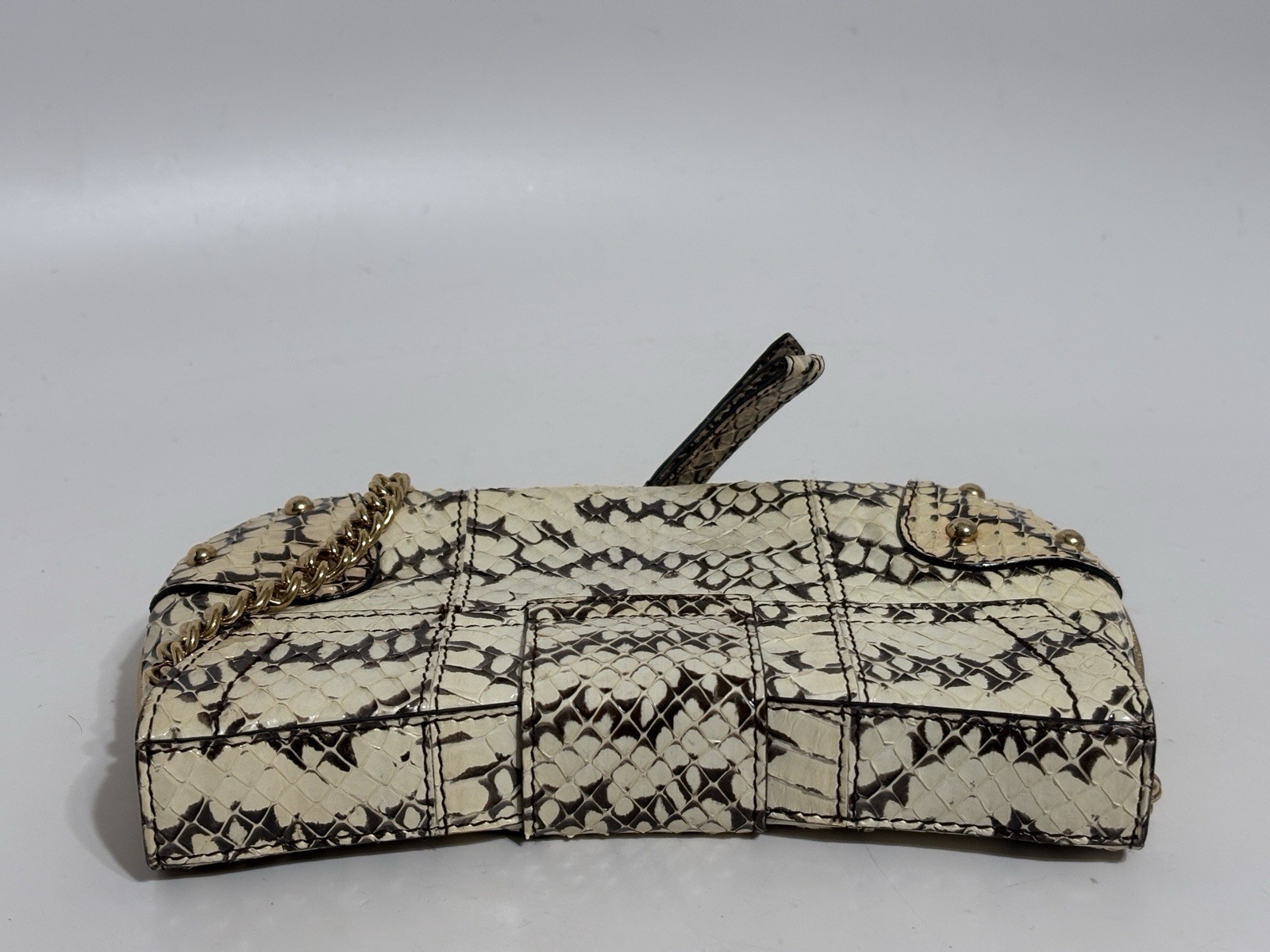 Vtg Dolce & Gabbana Ivory Snakeskin Bag