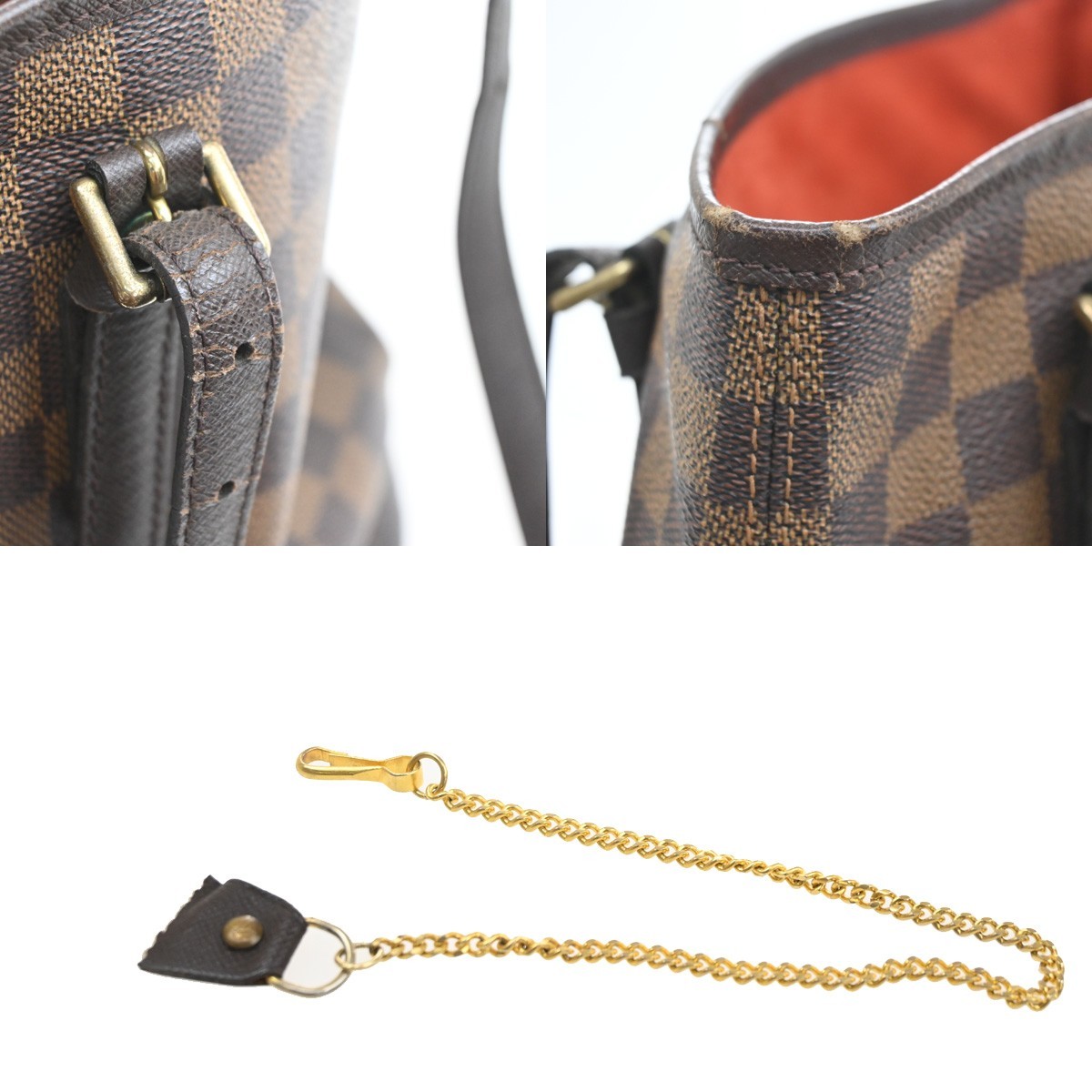 LOUIS VUITTON Marais Shoulder Bag Damier Ebene Leather France BN N42240 64SA154