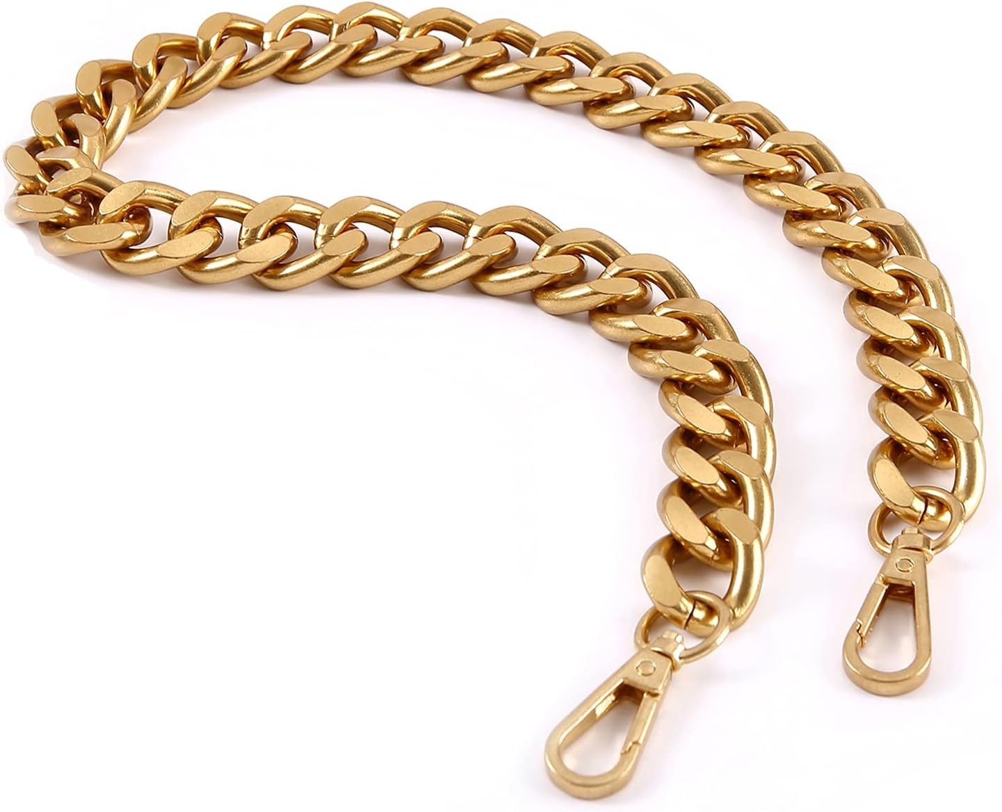Chunky Metal Purse Chain 25 Inch Antique Gold Strap Replacement Handbag