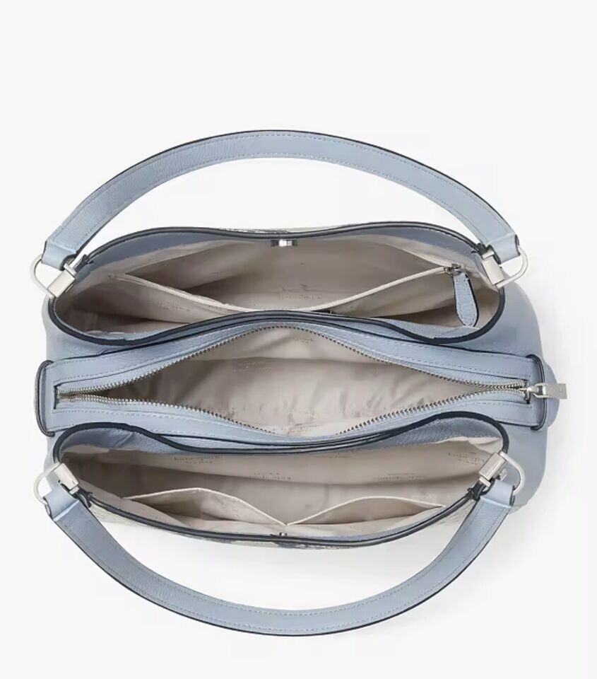 Kate Spade Leila Snake Embossed Medium Triple Compartment Shoulder Purse
