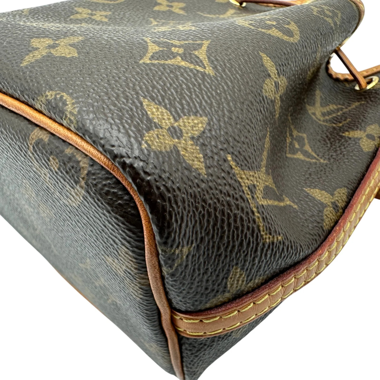 LOUIS VUITTON Nano Noé Brown Monogram Shoulder Bag M41346 #OKB5524