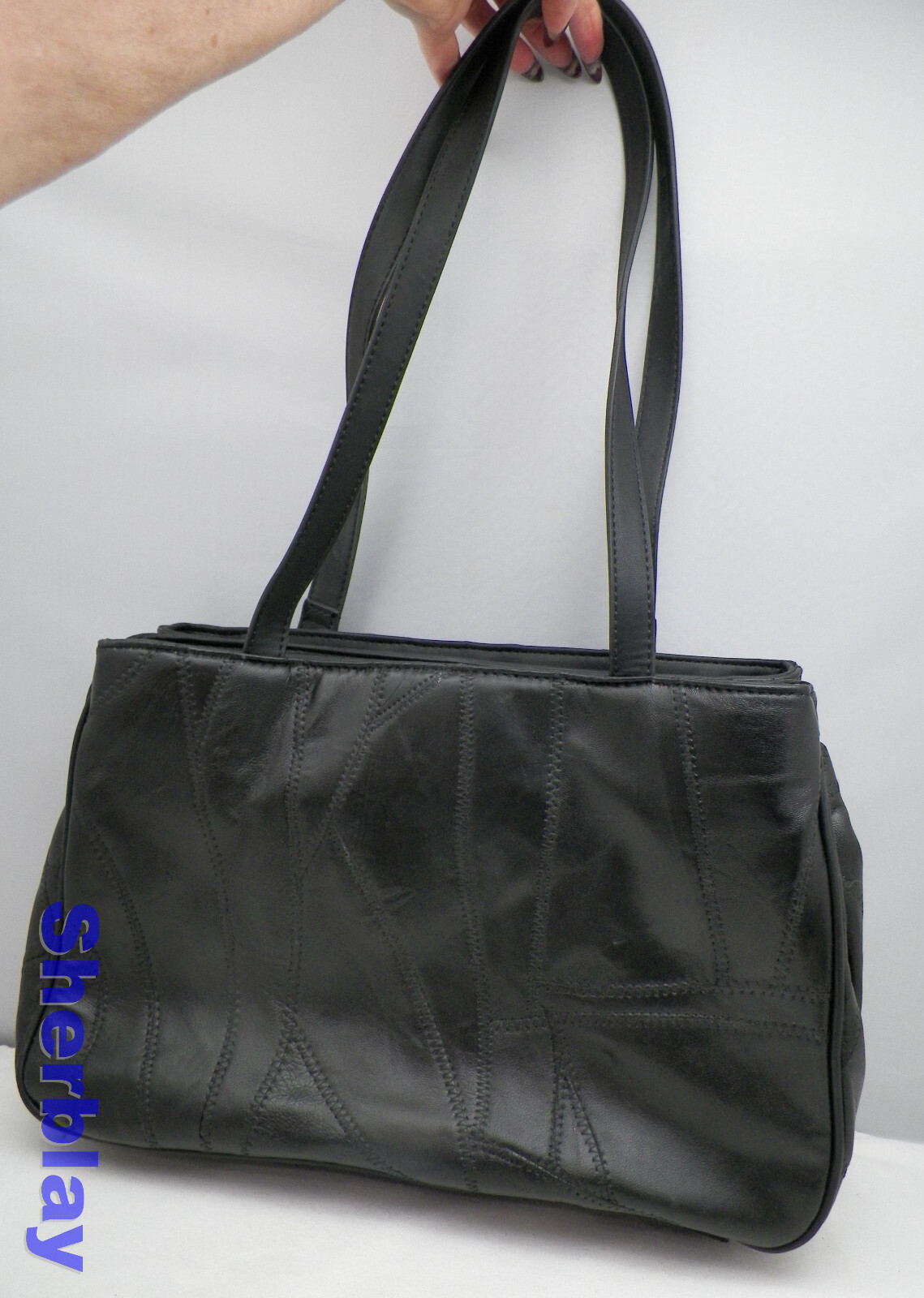 NWT Basic Editions Core Women’s Patchwork Shopper Bag Purse Black – Kmart
