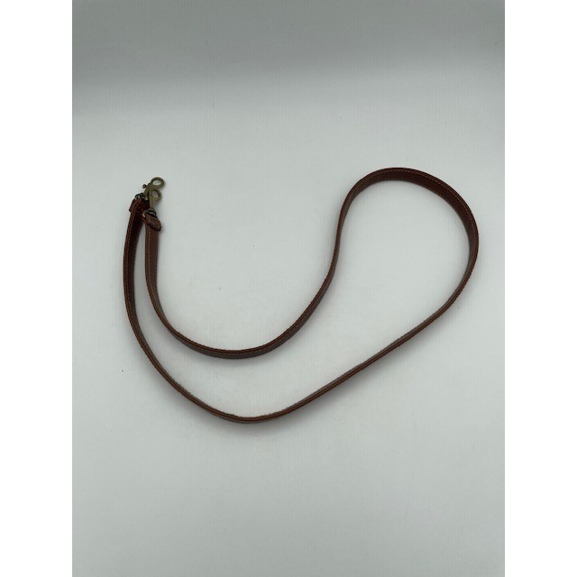 Brown Faux-Leather Bag Strap