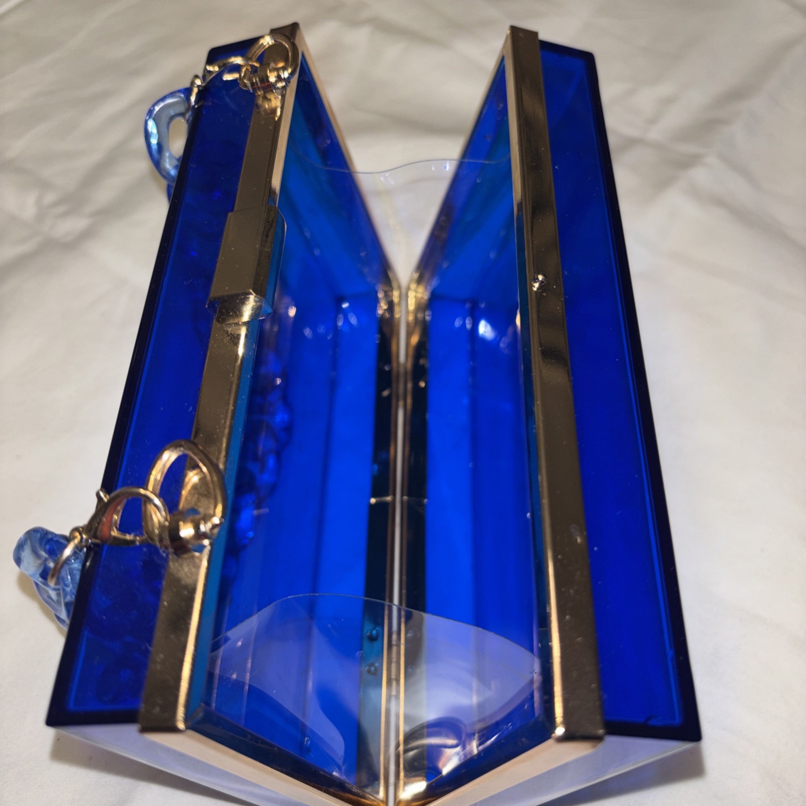 BLUE Acrylic Clutch for Women