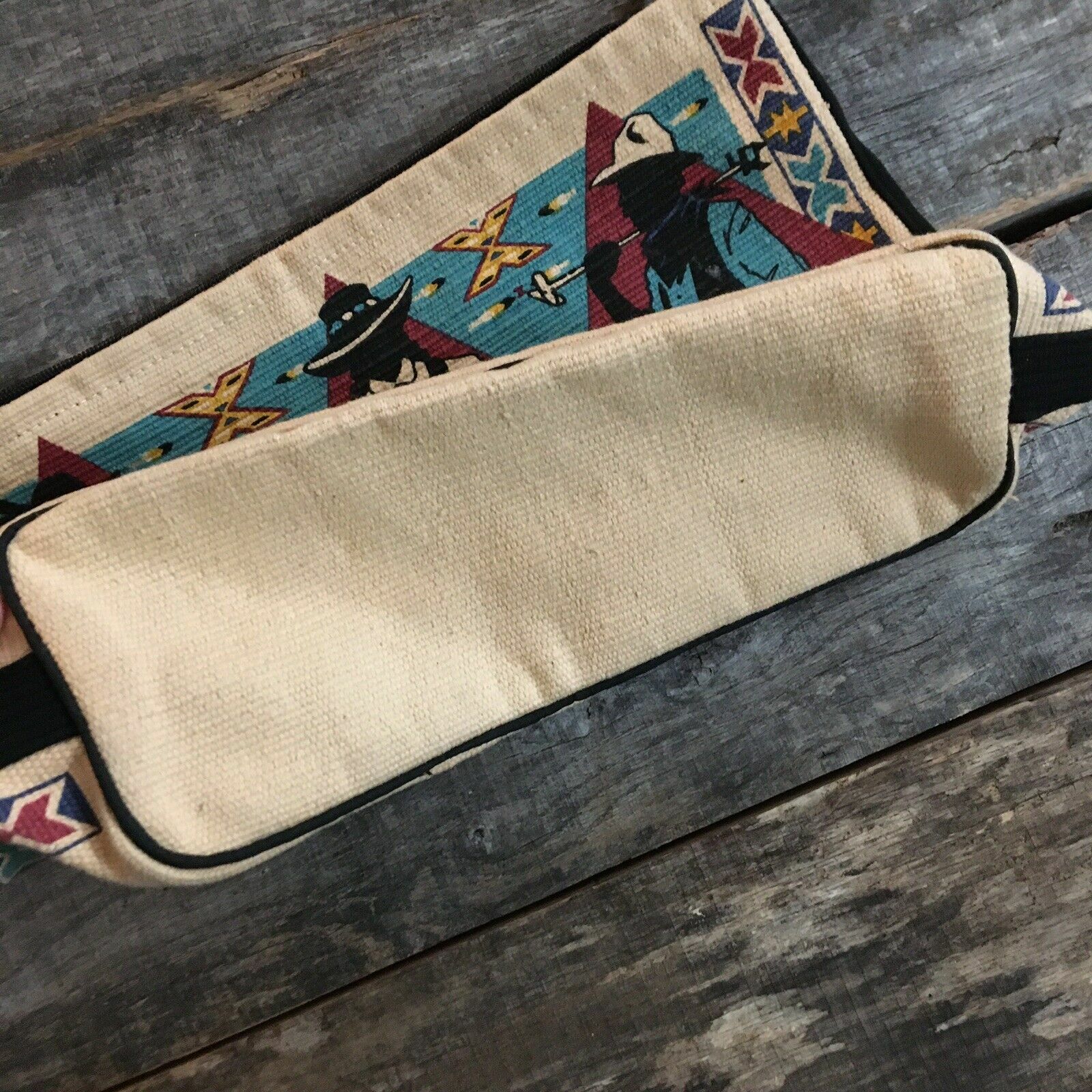 Vintage El Paso Saddle Company Southwestern Tote Bag Purse Handbag Cowboys