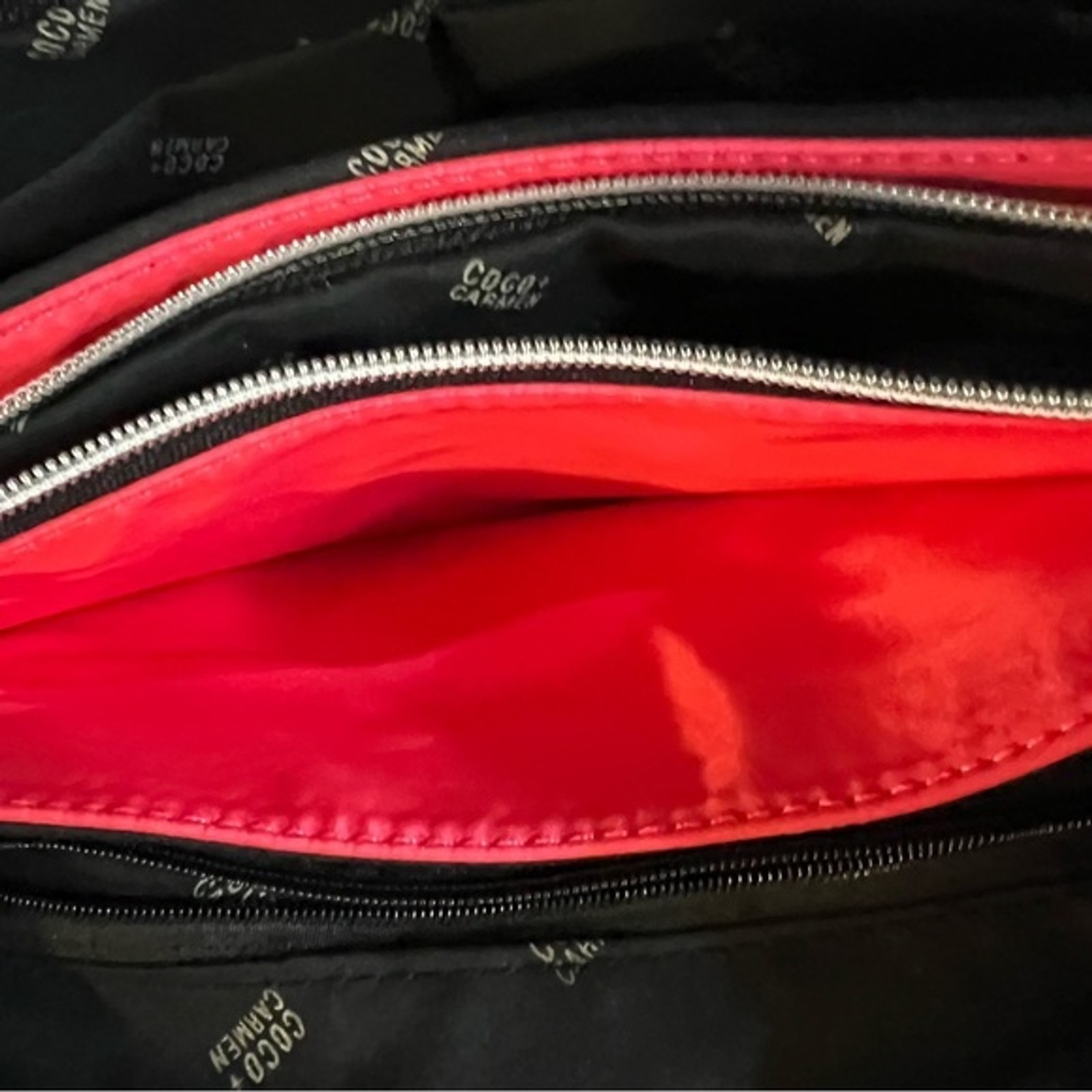 Coco+Carmen Dark Pink Crossbody Bag Purse Removable Adjustable Strap Travel