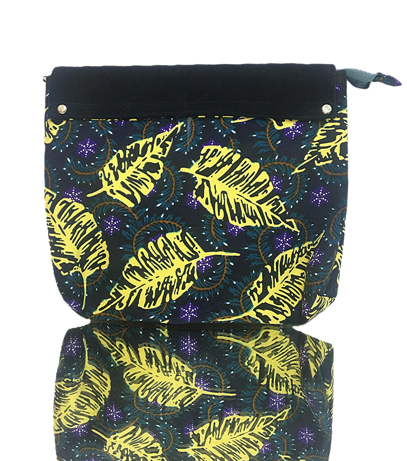 Beautiful Hand Made In Uganda Fabric Hand Bag Pouch Purse NEW