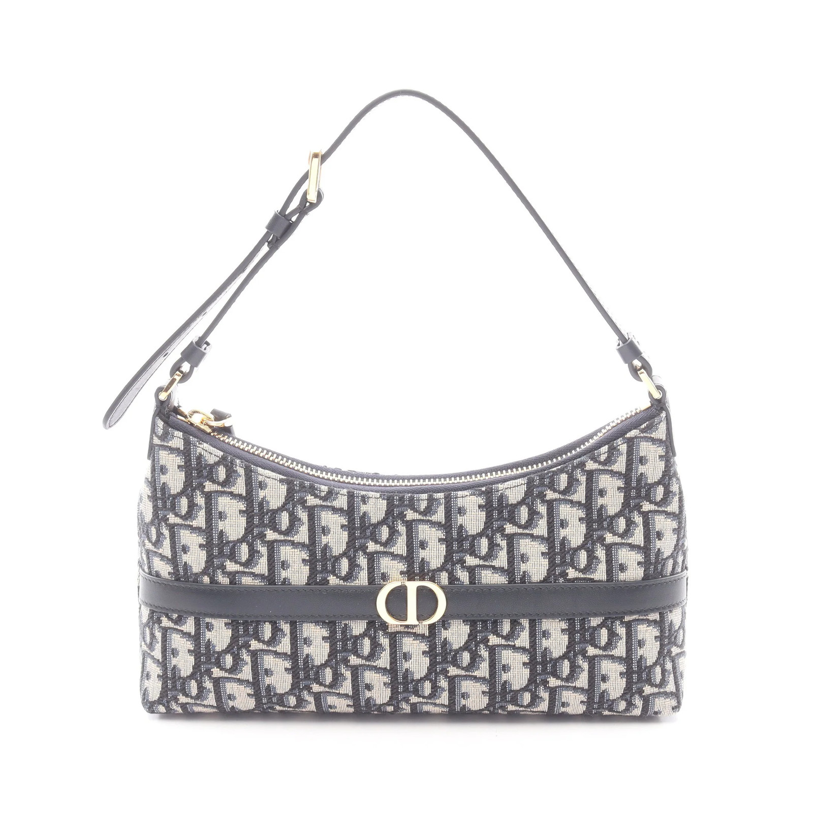 Christian Dior 30 Montaigne Cigale Handbag Beige Leather #RCB4030
