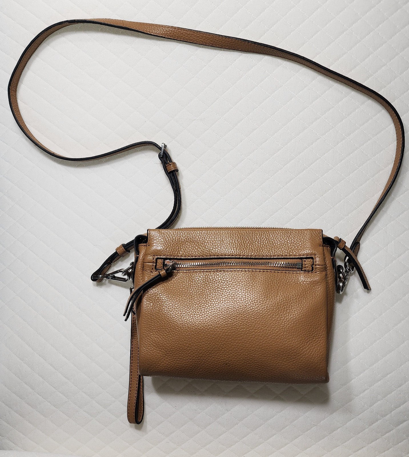 Vince Camuto Bry Pebbled Leather Small Crossbody Bag & Wristlet