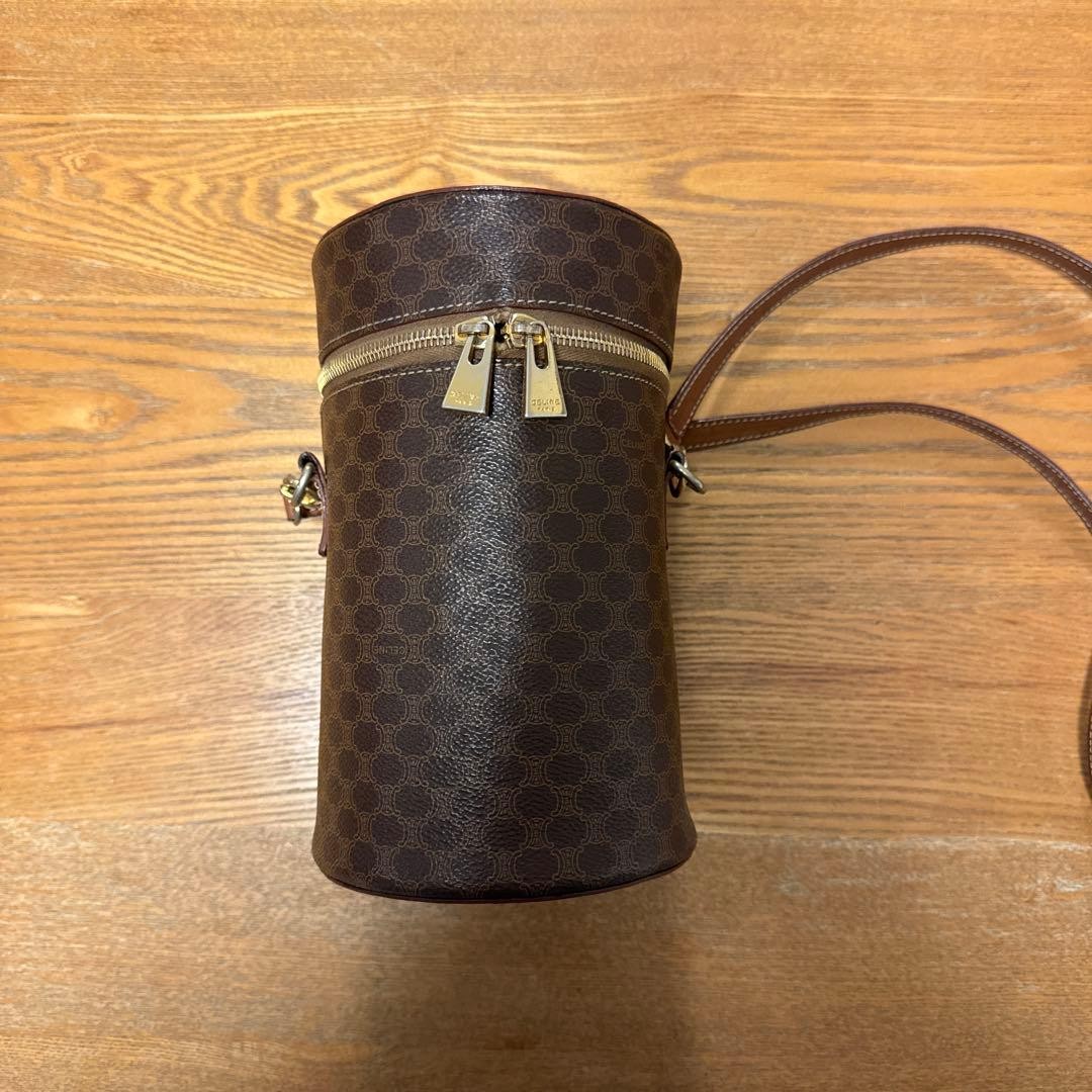 Celine Women Bag Shoulder Macadam Pattern Tubepvc Dark Brown Limited Edition VHT