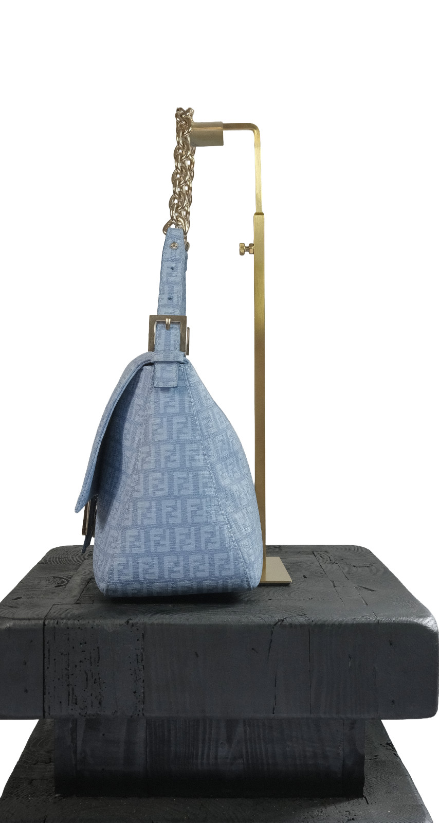 Fendi Blue Mamma Baguette