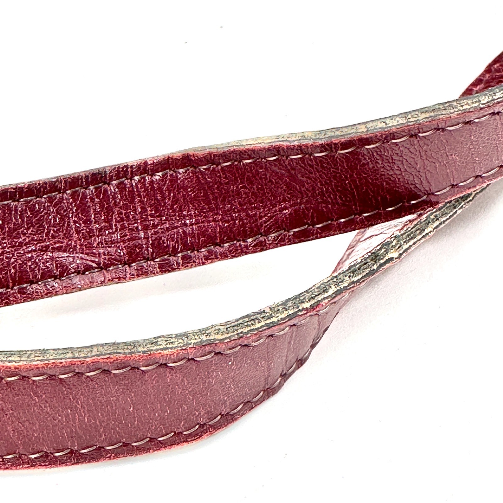 Christian Dior Vintage Trotter Handbag Bordeaux Red