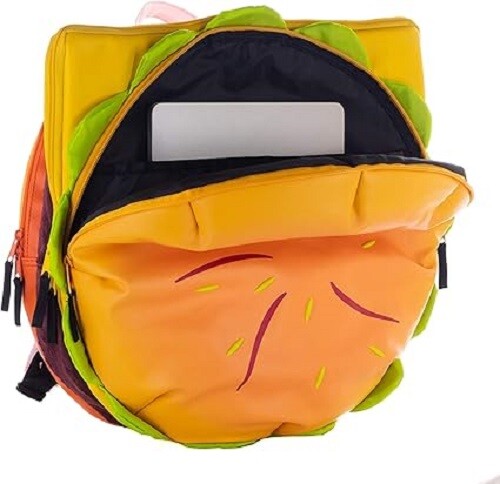 Costume Agent Cheeseburger Backpack Universe Hamburger Daypack One Size Cosplay