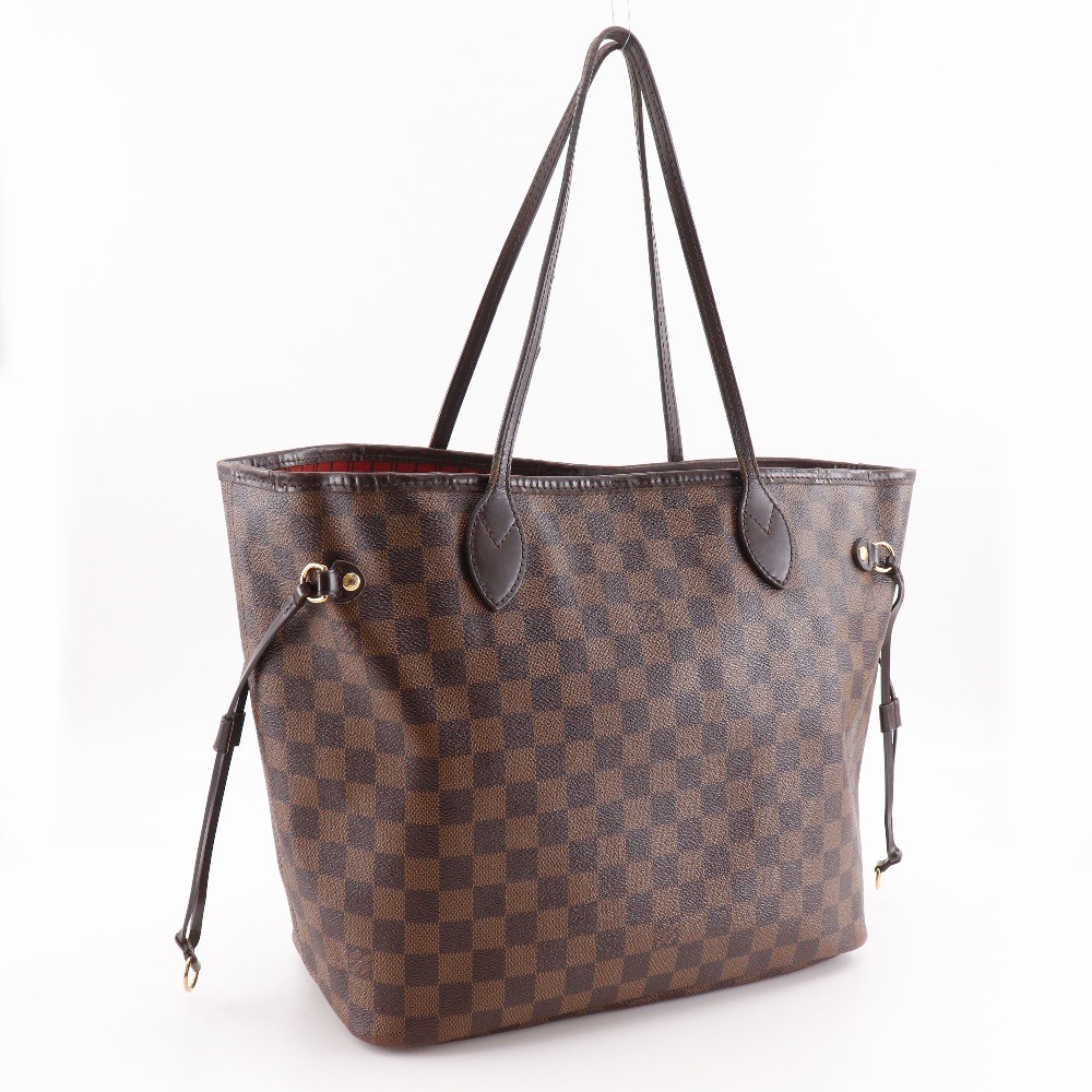 LOUIS VUITTON Neverfull MM Tote Bag N41358 Brown Damier canvas unisex
