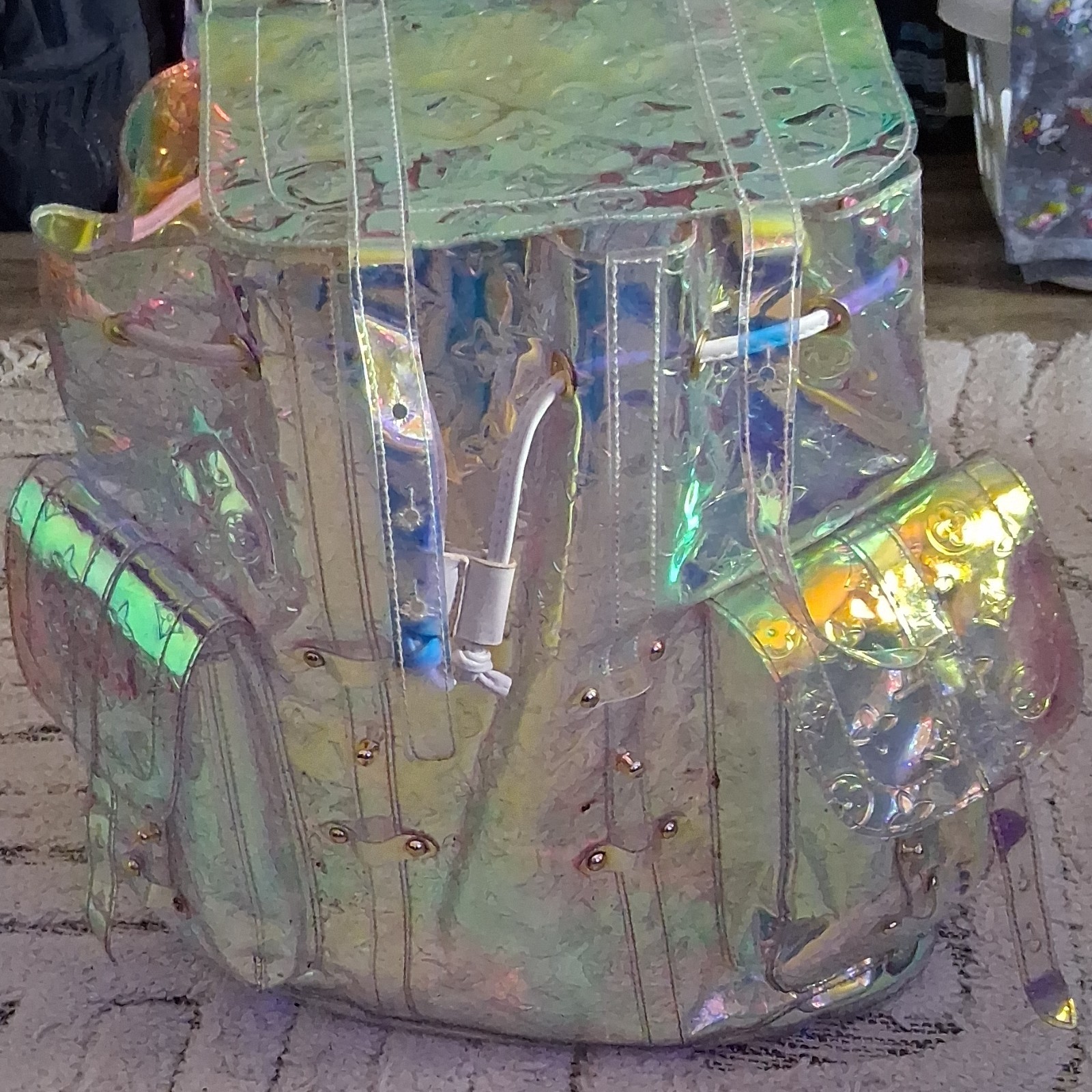 Louis Vuitton Iridescent Monogram Backpack Multicolor Drawstring