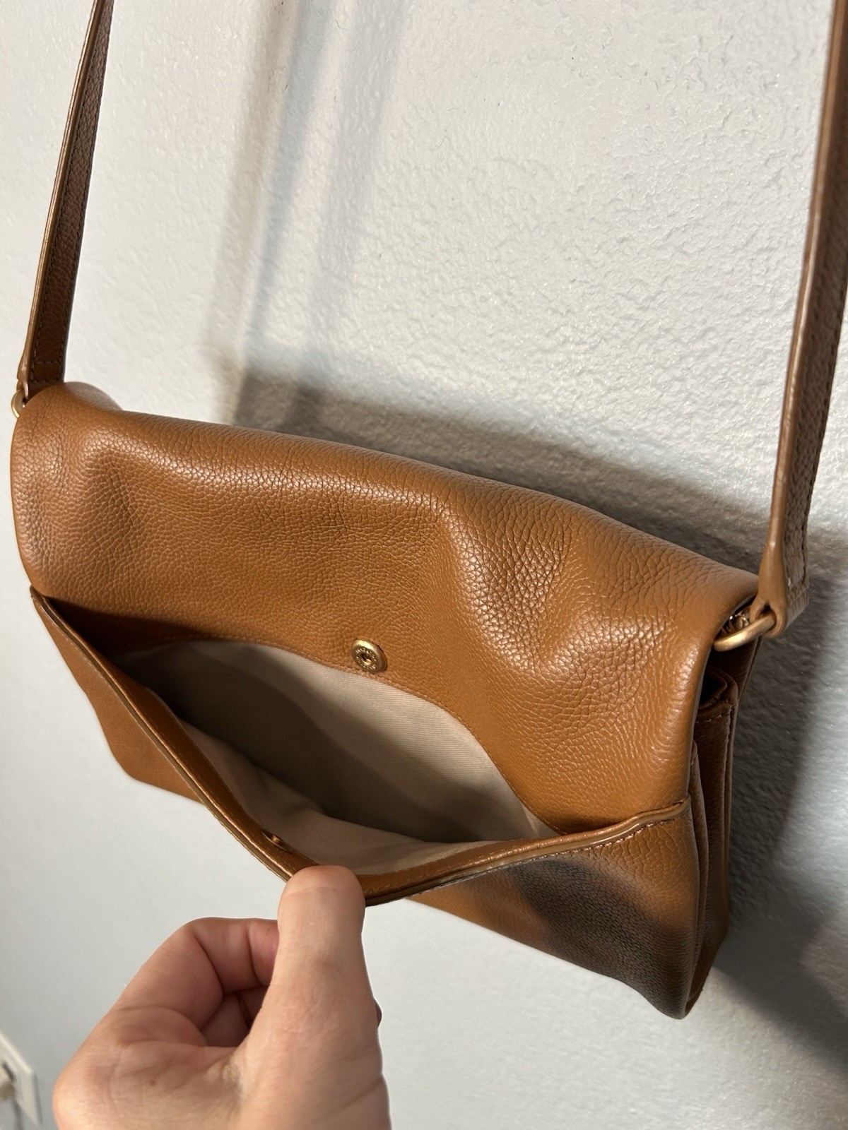 COURONNE Korean Luxury Leather Purse Jackie Crossbody Bag Brown