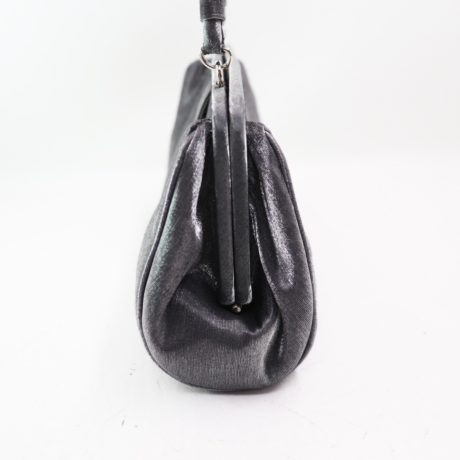 Preston & York Handbag Women Small Gray Satin Lined Purse Shoulder Bag