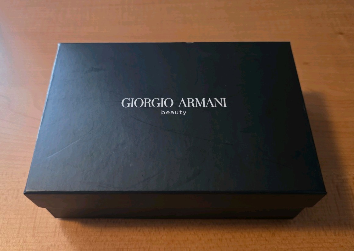 Giorgio Armani Red Cosmetic Makeup Clutch Case Purse Bag