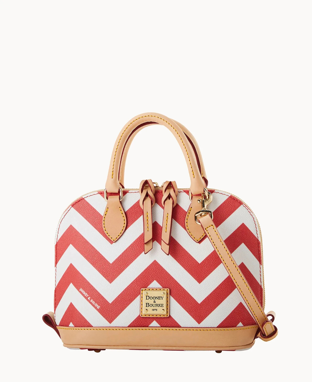 Dooney & Bourke Chevron Bitsy Bag, Red NEW