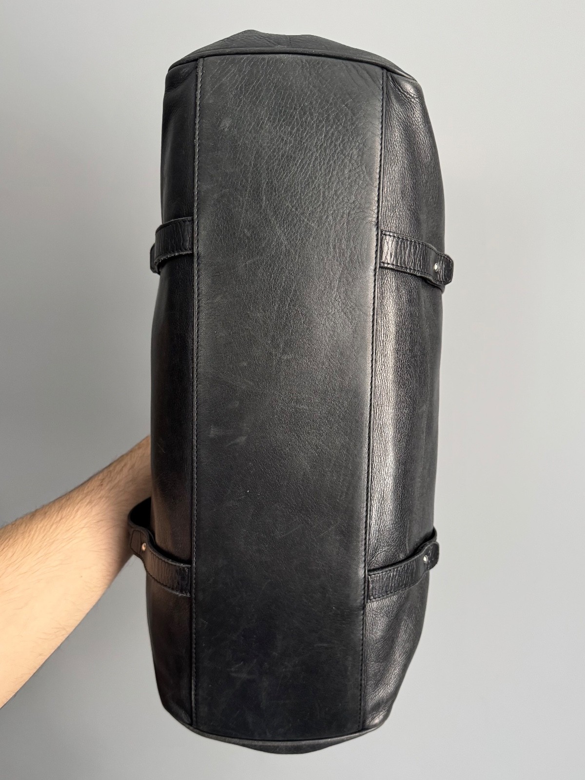 Authentic Vintage Bally Quilted Black Leather Tote / Shoulder Bag y2k