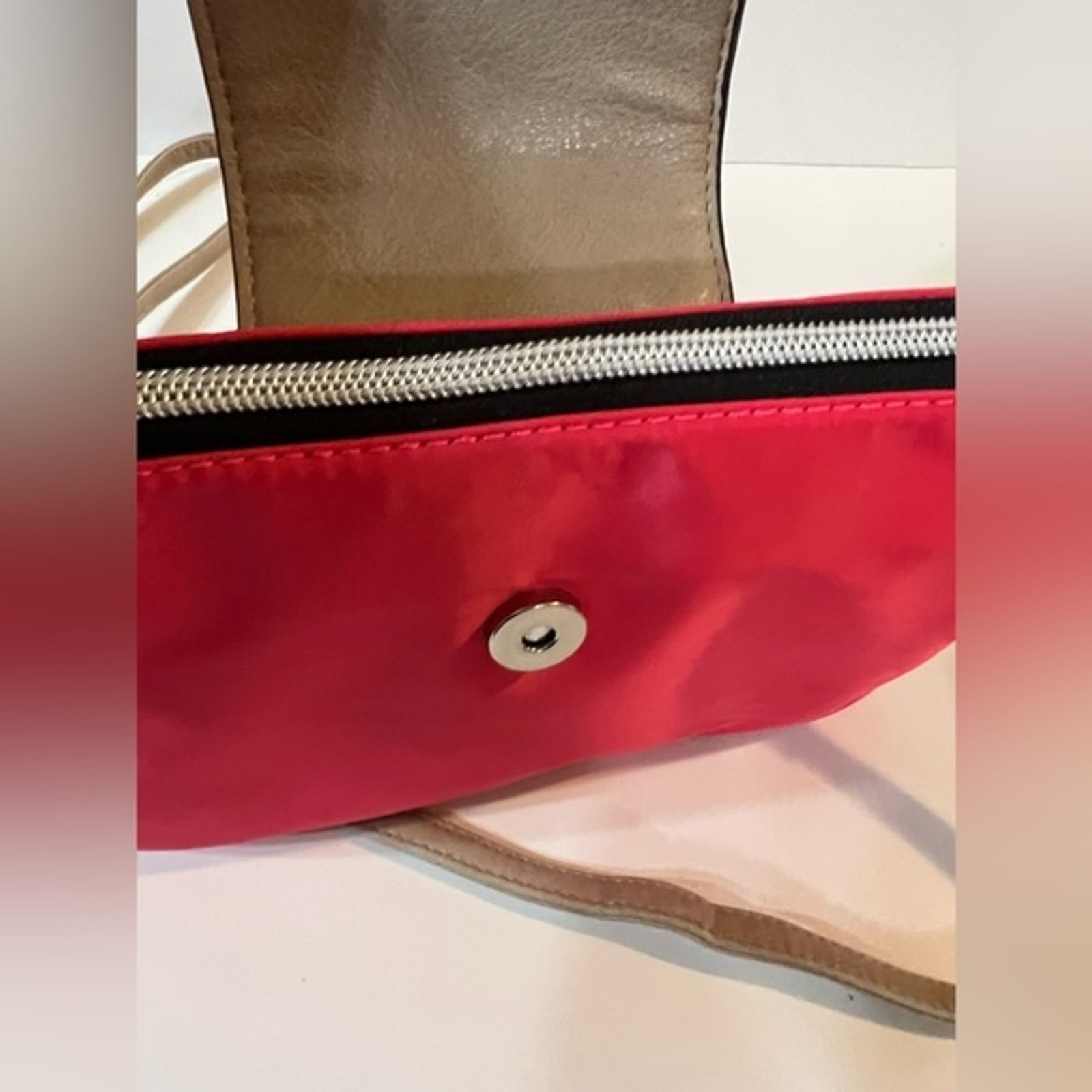 Coco+Carmen Dark Pink Crossbody Bag Purse Removable Adjustable Strap Travel