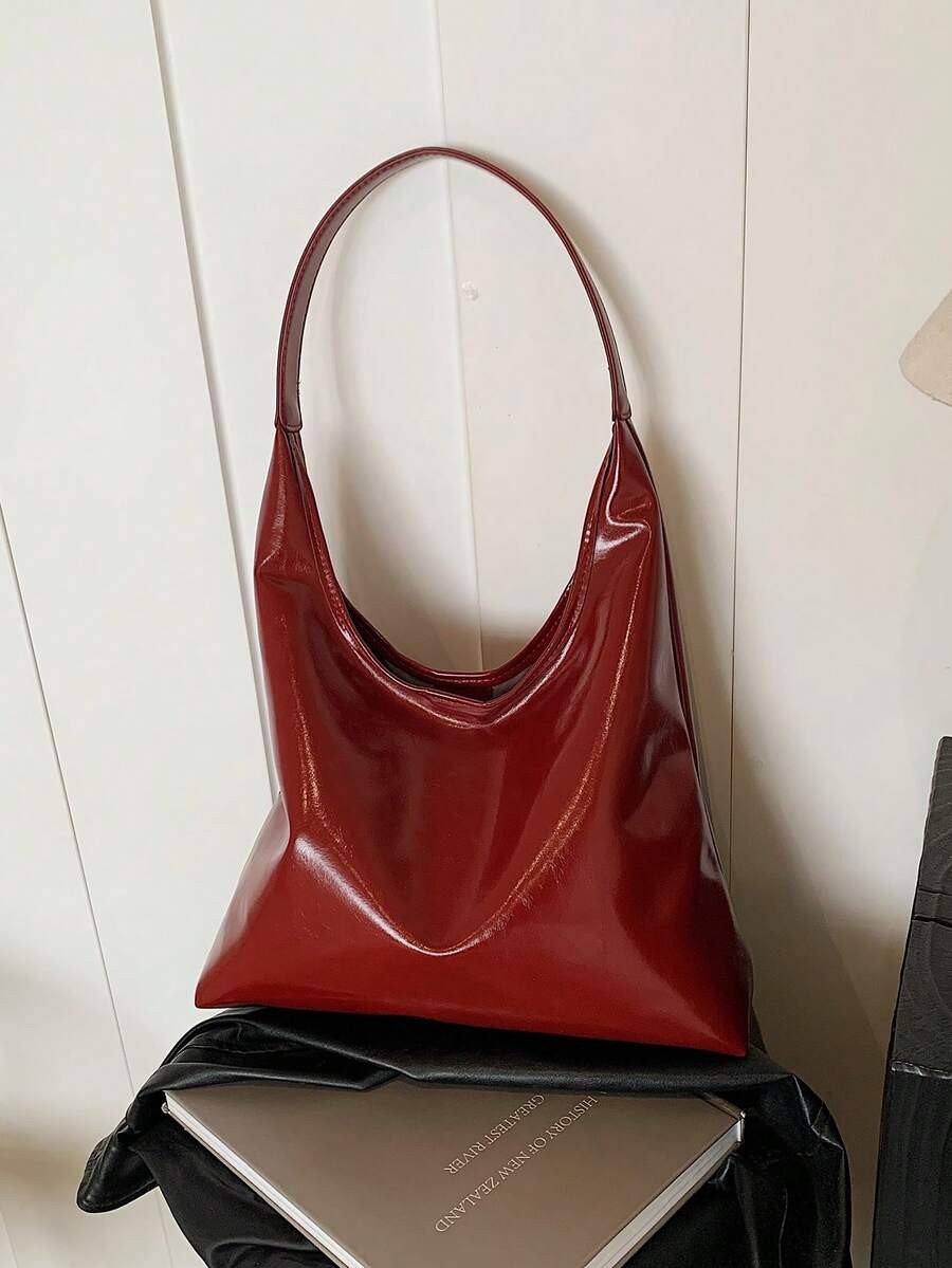 Minimalist Commuter Tote Bag Women Large Capacity Hobo Shoulder Underarm Purse