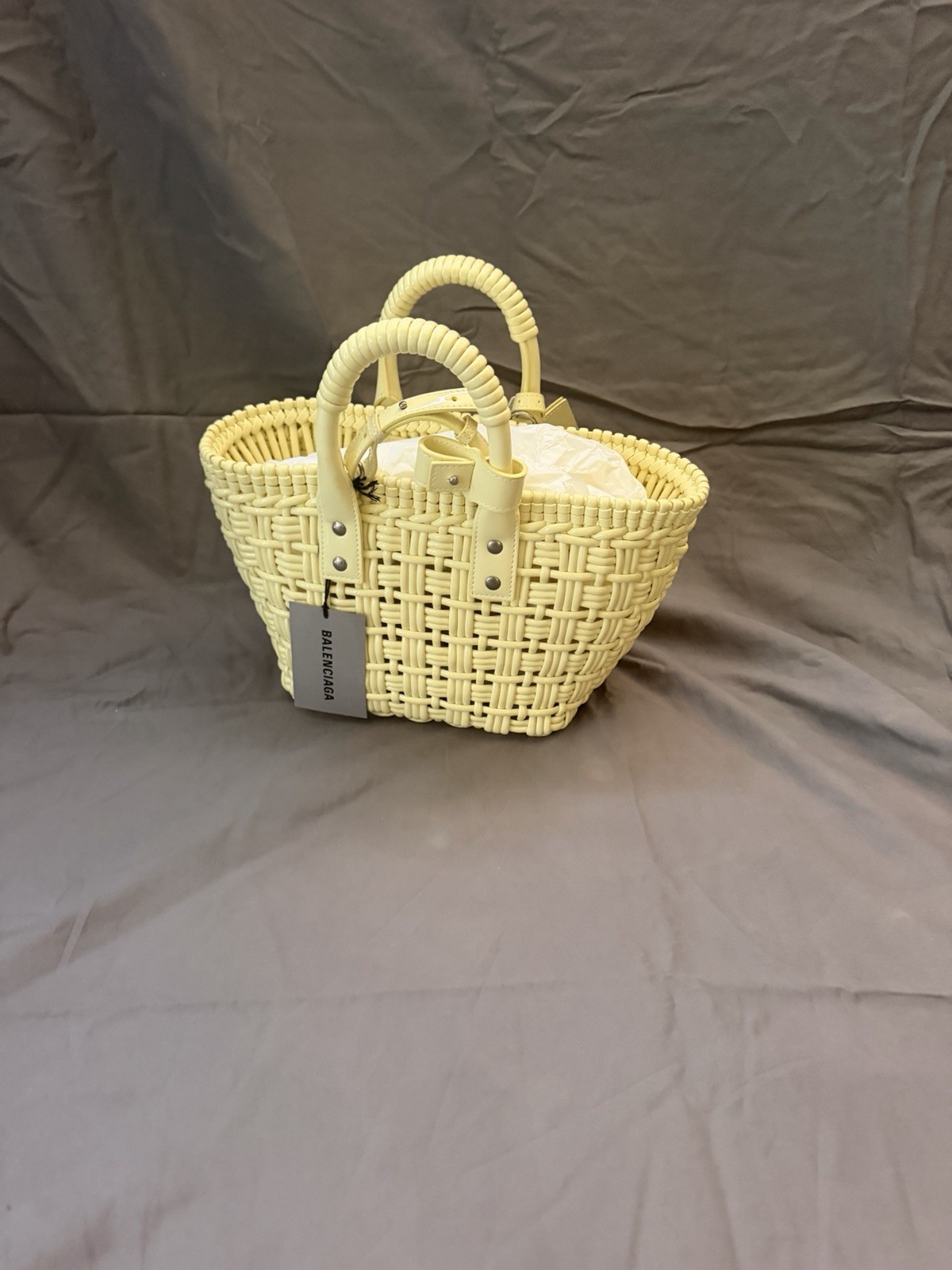 New Balenciaga Bistro Basket Bag Women’s Tote Shoulder Handbag Leather