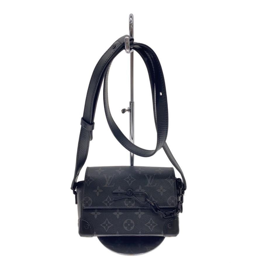 LOUIS VUITTON Bag: Steamer Monogram Eclipse M81783 Black W18H13D5.5cm;