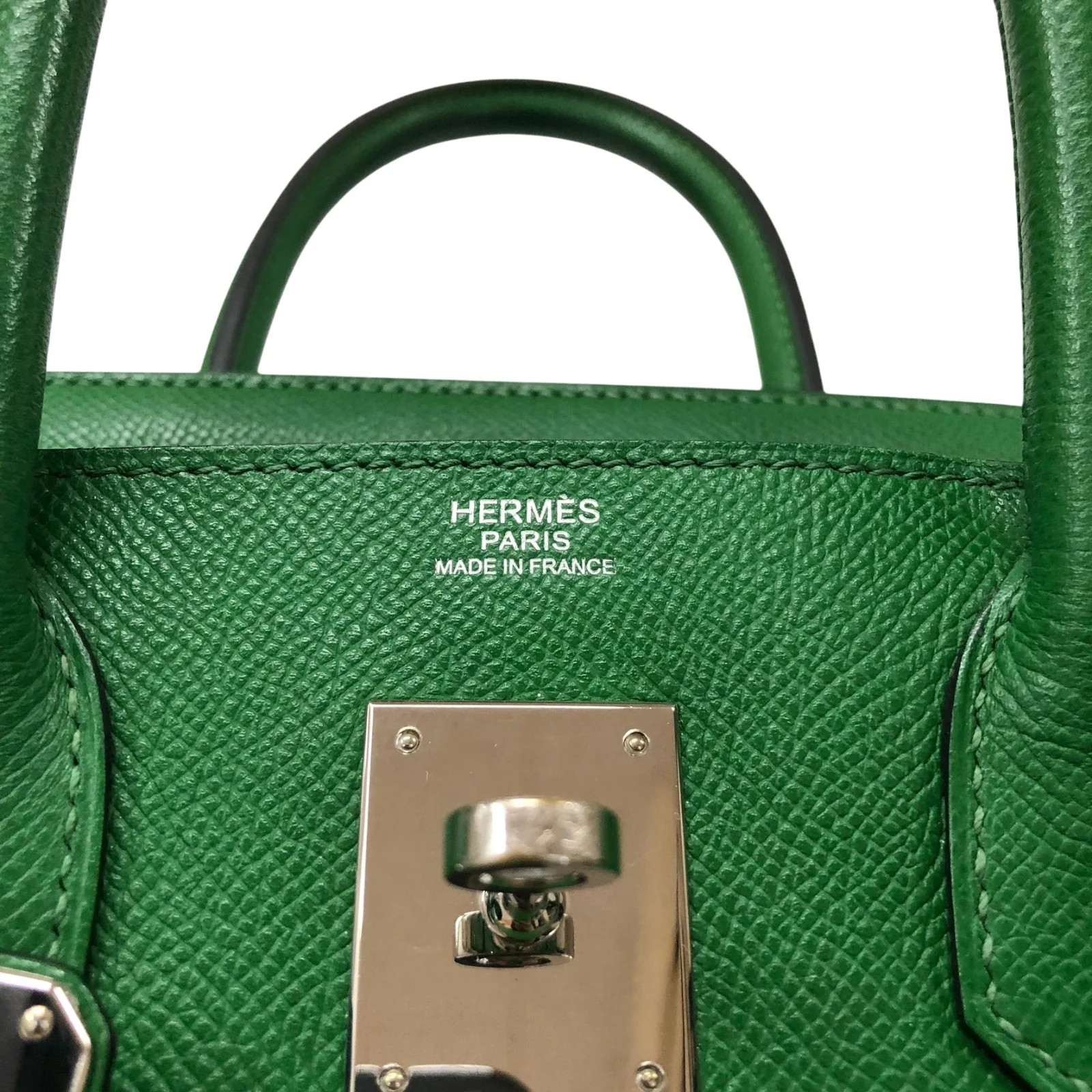 HERMES Birkin 30 Red Epsom Leather Handbag #OKB461