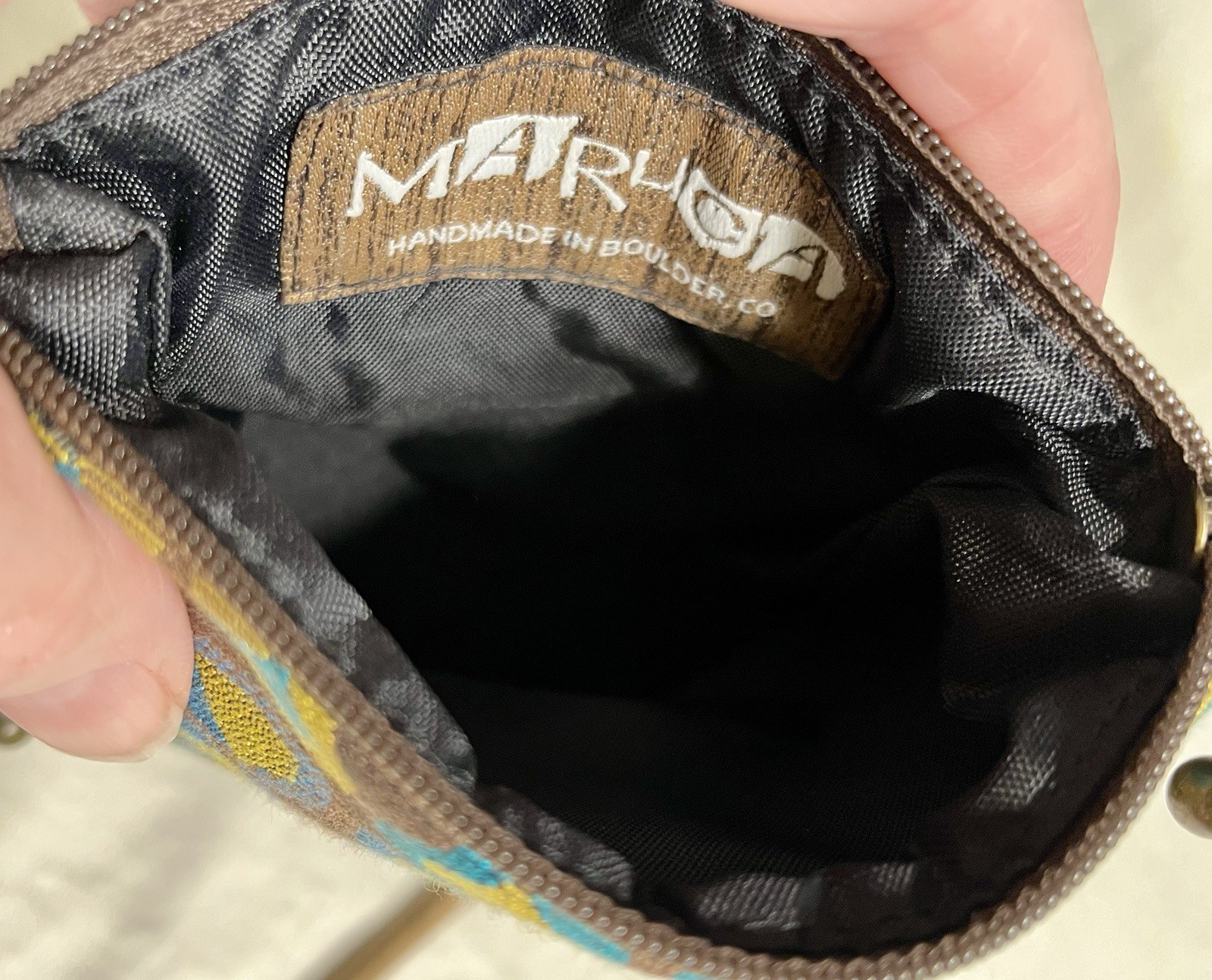 Maruca Small Crossbody Bag Purse Tapestry Textile Hand Crafted in Boulder CO USA