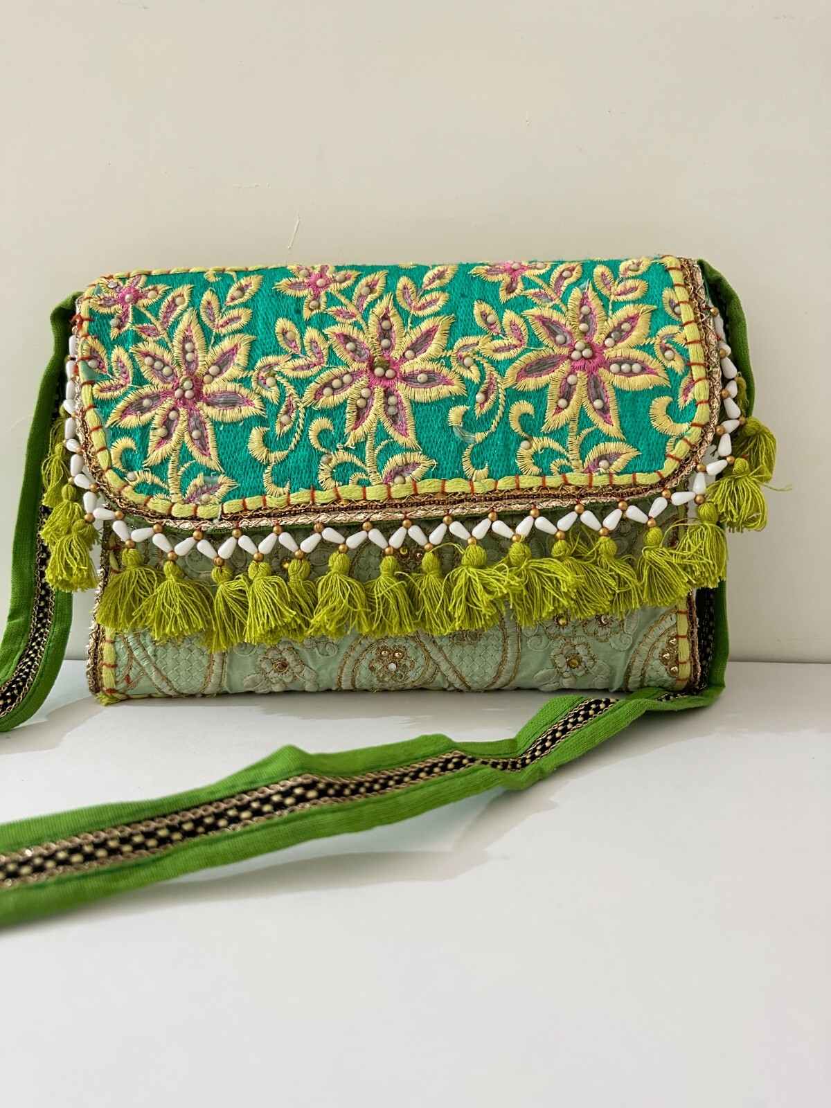New Ethnic Handmade Patchwork Decorative Clutch Bags “7×7”