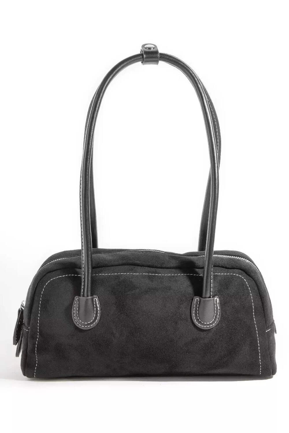 Fame Faux Suede Baguette Hand Bag