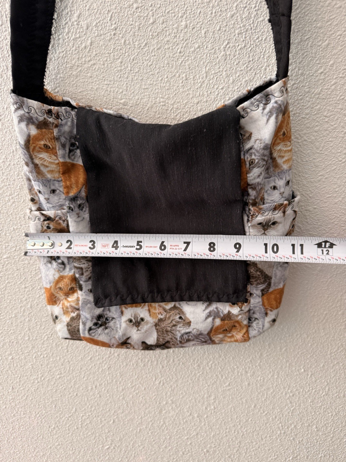 Small Bag Purse Handmade Cat Themed Granny Core