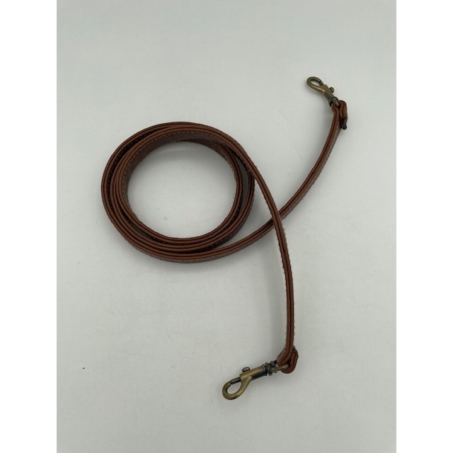 Brown Faux-Leather Bag Strap