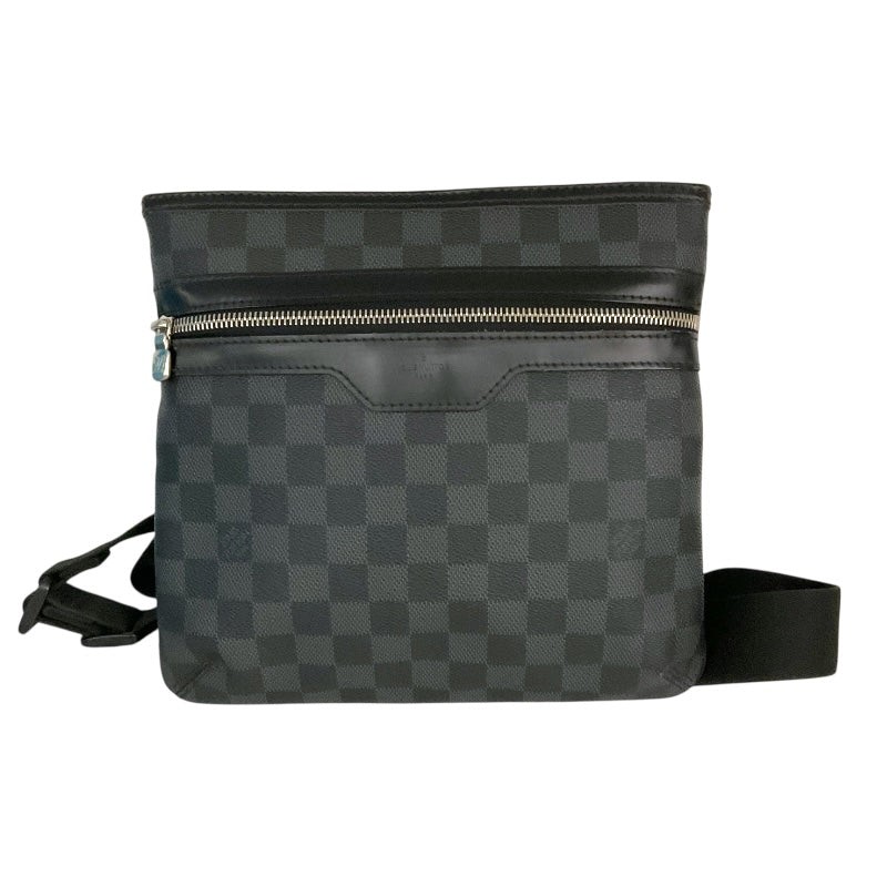 LOUIS VUITTON Tomás Black Canvas Shoulder Bag N58028 #OKB4155