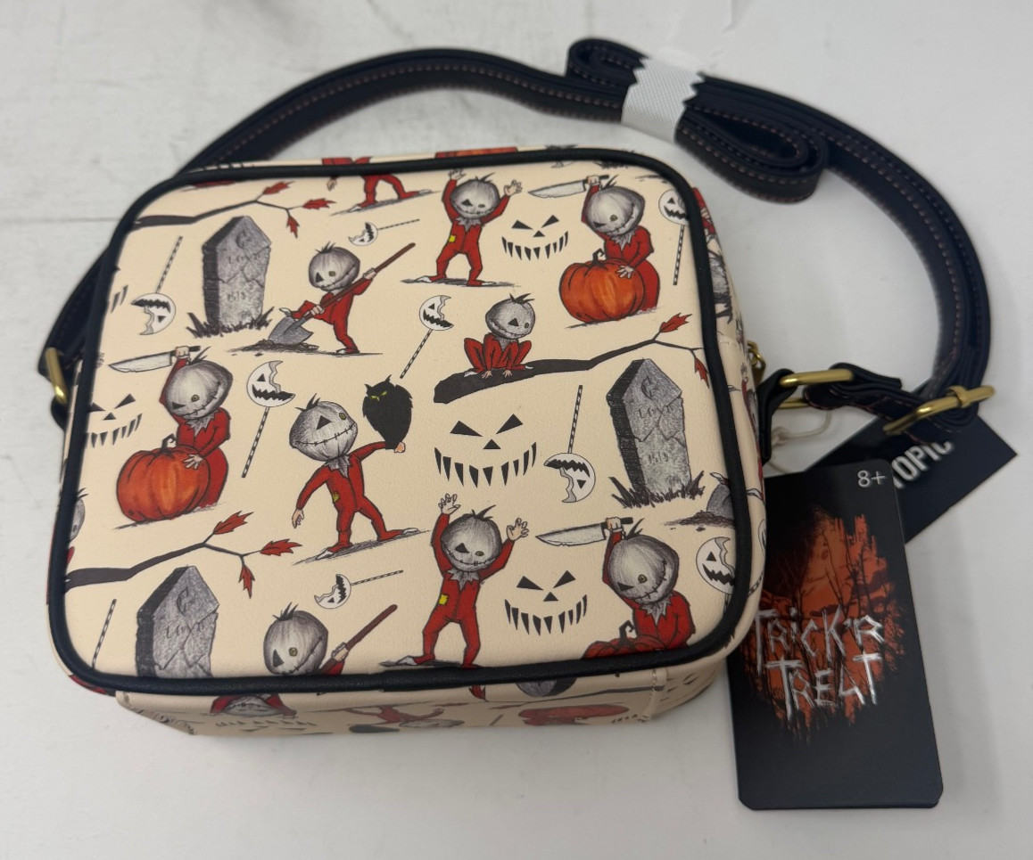 LOUNGEFLY Trick R Treat Sam Crossbody All Over Pattern Bag NEW w/TAGS Hot Topic