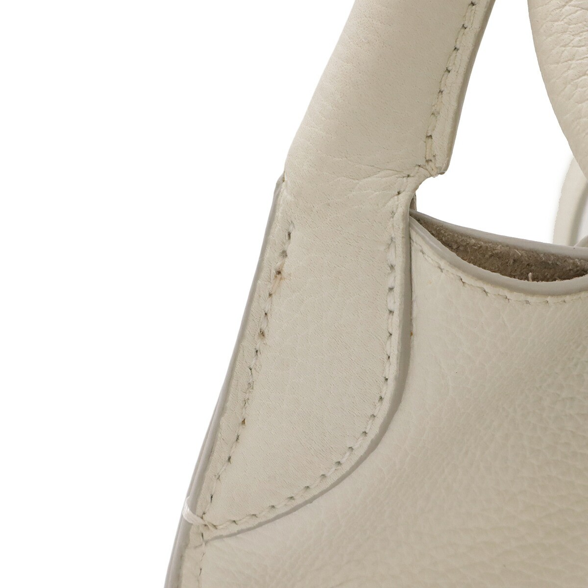 CELINE Big Bag Small Handbag 2Way Shoulder Bag Leather white Silver HW 189313A4U