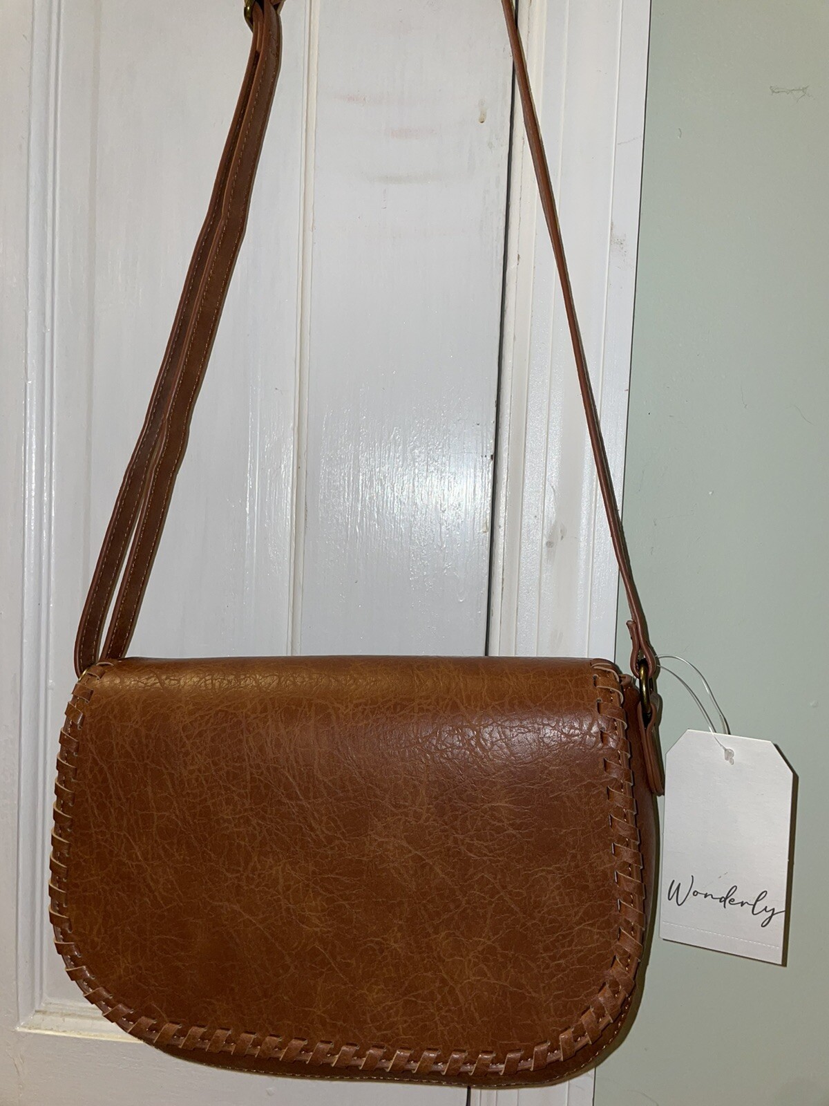 Wonderly Cognac Crossbody Purse