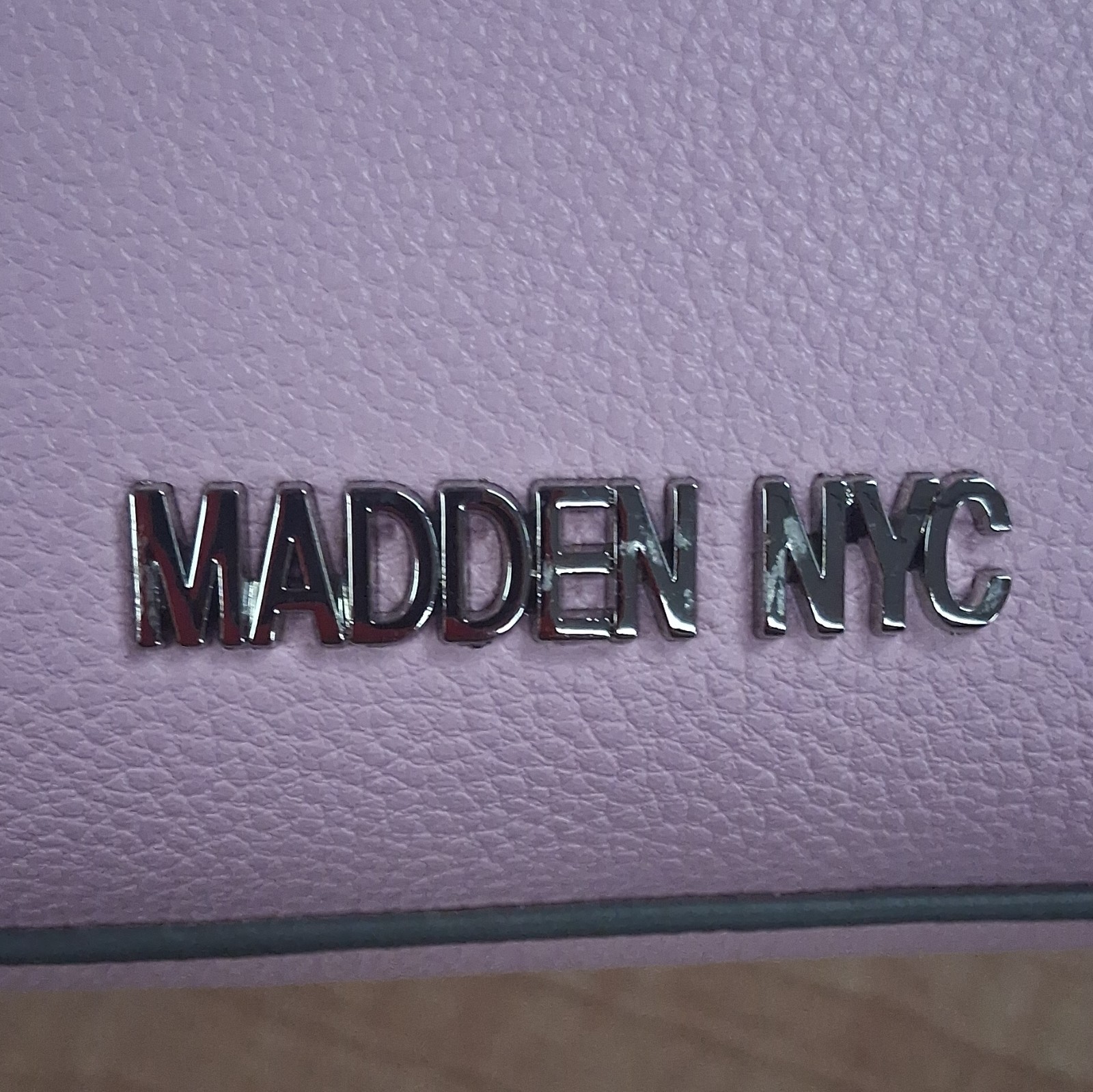 Madden NYC Pink Small Crossbody Bag Floral Applique Adjustable Strap Snap