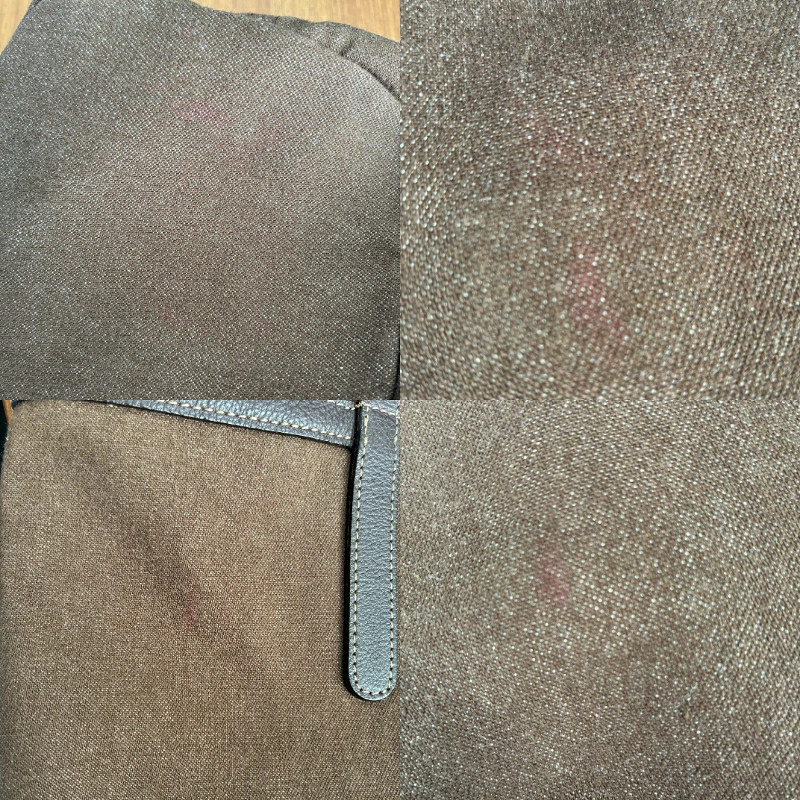 BURBERRY Reversible Tote Canvas Felt Brown Unisex Bag #URB555