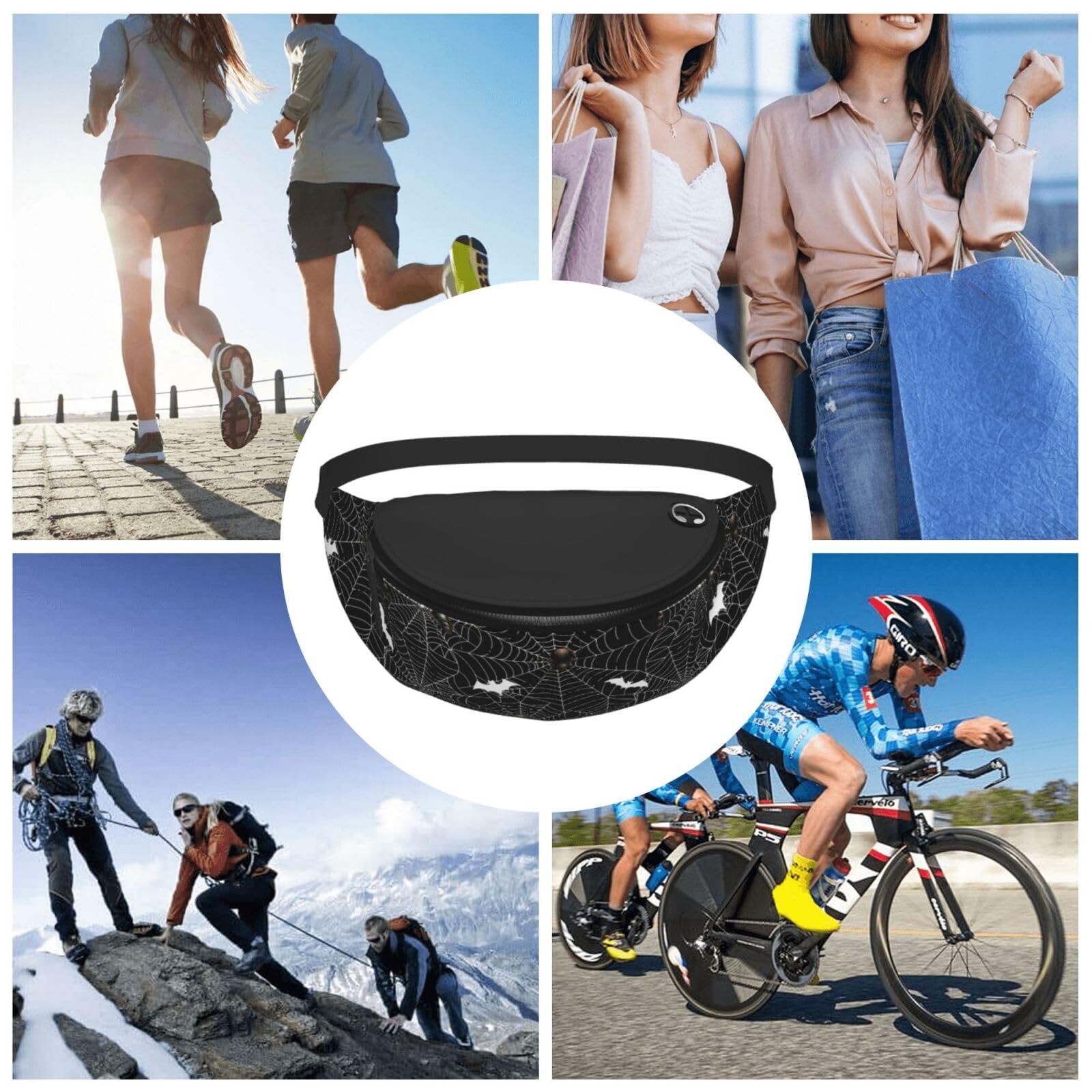 Halloween Fanny Pack Waist Bag Adjustable Belt Bag For Men Women Traveling Hi…