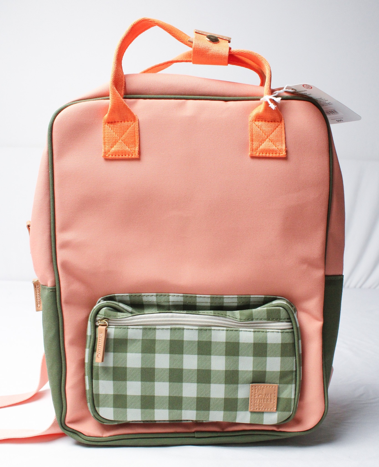The Somewhere Co. Women’s Gingham Adventure Backpack MP7 Peachy Keen One Size