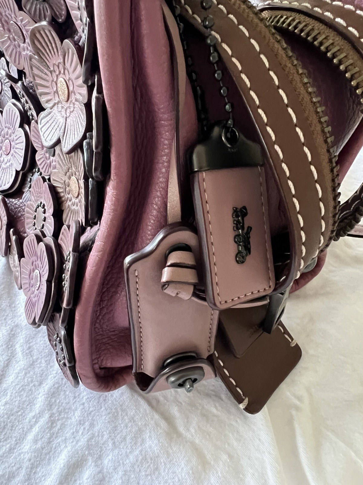 COACH Tea Rose Bag 3way Rogue 25 Color Block – Pink (C8510) Gently used.